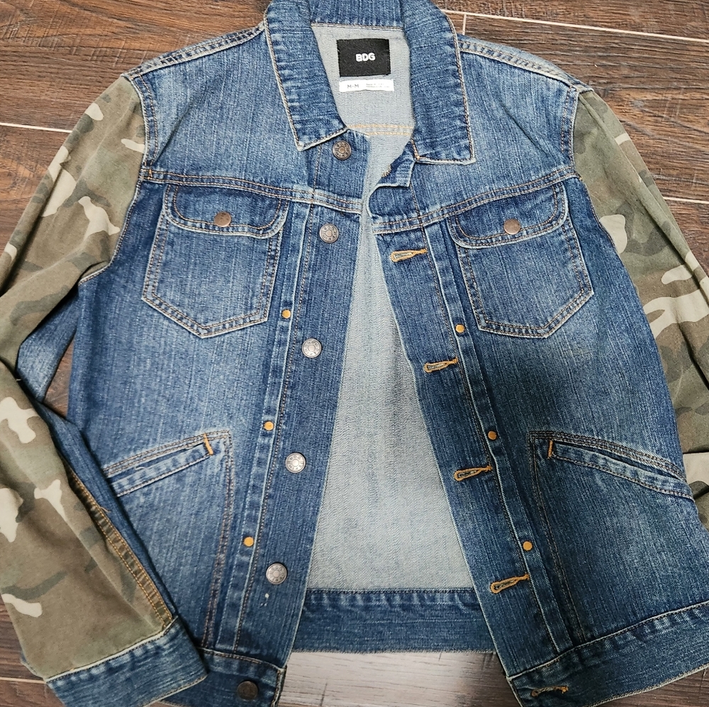 Camo denim jacket